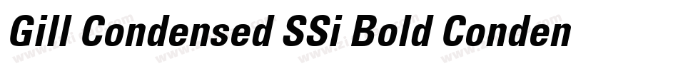 Gill Condensed SSi Bold Condensed字体转换